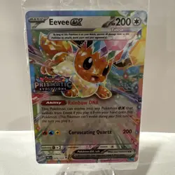 Pokemon Eevee EX Prismatic Evolutions Promo Holo Card 075/131 Basic EX - Image 1