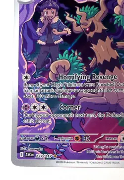 Pokemon Hop's Trevenant 237/217 ASC Rare Full Art Holo HP 140 Ghost Plant - Image 3