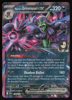 MARNIE'S GRIMMSNARL EX 136/182 DOUBLE RARE DESTINED RIVALS POKEMON NM/M - Image 1