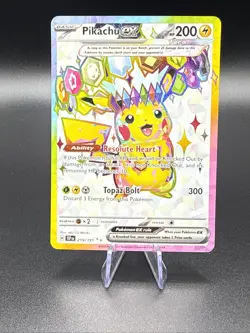 Pokemon Pikachu Ex 219/191 Sv08: Surging Sparks Ultra Rare Full Art Holo 200 HP - Image 1