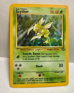 Scyther 10/64 Jungle Holo Pokemon TCG MP - Image 1