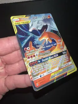 Pokemon TCG Holo Rare Charizard and Reshiram GX Tag Team 20/214 NM+ - Image 3