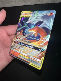 Pokemon TCG Holo Rare Charizard and Reshiram GX Tag Team 20/214 NM+ - Image 4