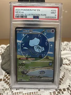 Mew EX 232/091 PSA 9 Pokemon Paldean Fates BUBBLE MEW - Image 2