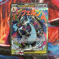 Pokemon Mega Charizard X EX Full Art Holo Promo 023 Me: Mega Evolution Promo - Image 1