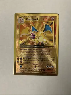 2021 Pokemon Celebrations Ultra Premium Collection Gold Metal CHARIZARD 4/102 B - Image 1