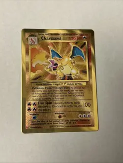 2021 Pokemon Celebrations Ultra Premium Collection Gold Metal CHARIZARD 4/102 B - Image 2