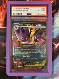 2025 Pokemon PFL EN Mega Gengar EX PSA 10 - Image 1