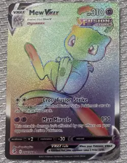 Pokemon TCG Mew VMAX 268/264 Fusion Strike Rainbow Rare - Secret Rare 💫 - Image 1
