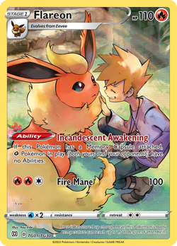 Flareon TG01/TG30 Holo Brilliant Stars Trainer Gallery Pokemon NM/M - Image 1