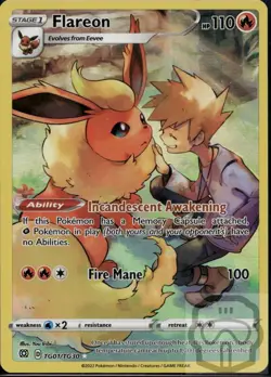 Flareon TG01/TG30 Holo Brilliant Stars Trainer Gallery Pokemon NM/M - Image 3