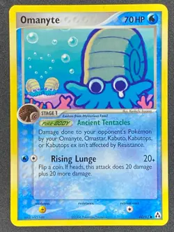 Pokemon Omanyte 60/92 LM EX Legend Maker LP/NM - Image 1