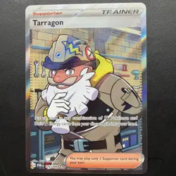 Pokemon Tarragon 116/088 POR Trainer-Supporter Full Art Holo Ultra Rare English - Image 1