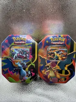 Pokemon Mega Charizard X And Y Tins. Set Of 2. Sealed! Brand New - Image 1