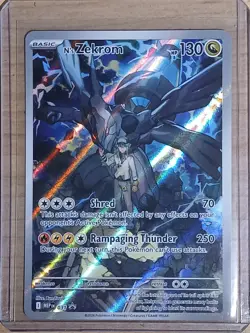 Pokemon TCG Mega Evolutions N's Zekrom 031 Black Star Promo - Image 1