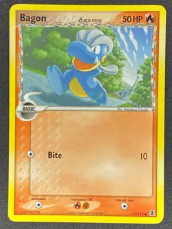Pokemon Bagon Delta Species 57/113 DS EX Delta Species LP/NM - Image 1