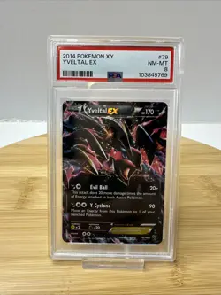 2014 Pokemon XY Yveltal EX 79/146 XY NM-MT PSA 8 - Image 1