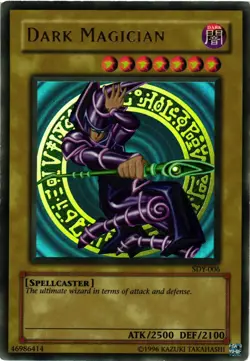 Yugioh Dark Magician SDY-006 Unlimited Edition Ultra Rare DMG - Image 1