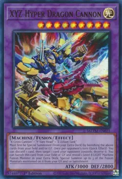 XYZ-Hyper Dragon Cannon - MZTM-EN021 - Ultra Rare - 1st Edition Near Mint Yugioh - Image 1