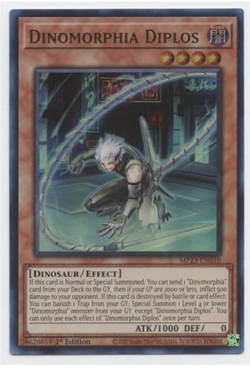 Yu-Gi-Oh! - Dinomorphia Diplos - MP23-EN010 - Super Rare - 1st Ed - NM/M - Image 1