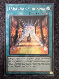 Yugioh Treasures Of The Kings MZTM-EN006 Secret Rare 1st Edition NM - Image 1