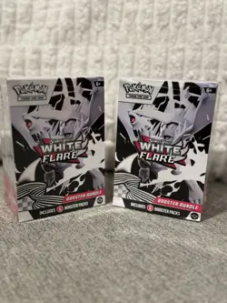 🔥DEAL🔥 2x Pokemon TCG Scarlet & Violet White Flare Booster Bundle Sealed Lot - Image 1