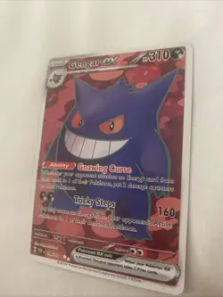 Pokemon TCG Gengar EX 193/162 Temporal Forces Near Mint Pack Fresh Evokes From - Image 1