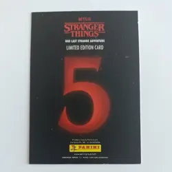 Panini Stranger Things Limited Edition Trading Cards (5) One Last Adventure - Image 2