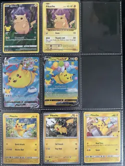 Pokemon TCG Lot Of 7 Cards Holo Pikachu Near Mint - Image 1