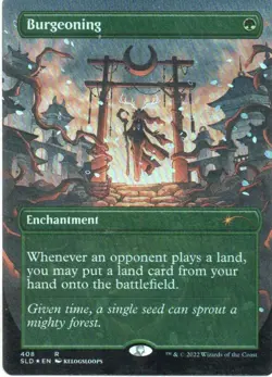 MTG: Secret Lair Drop Series: Foil Borderless Burgeoning: LP Condition - Image 1