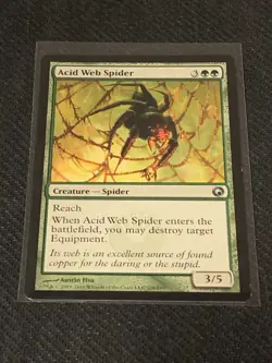 Magic the Gathering Scars of Mirrodin Acid Web Spider - Image 1