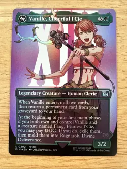 Vanille, Cheerful l'Cie (Borderless Foil) Final Fantasy - Magic MTG NM - Image 1