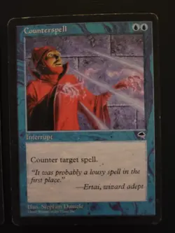 Counterspell x2 - Tempest 1997 - MP - Ertai Art - Pauper Vintage - MTG - Image 3