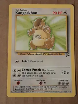 Pokemon Kangaskhan 26/130 Base Set 2 Rare NM-MT See Pictures - Image 1