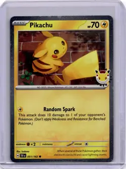 Pokemon Pikachu (Pokemon Day 2026) Common 051/162 NM - Image 1