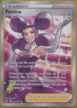 Fantina (Full Art) 191/196 Swsh11: Lost Origin Holo POKEMON NM - Image 1