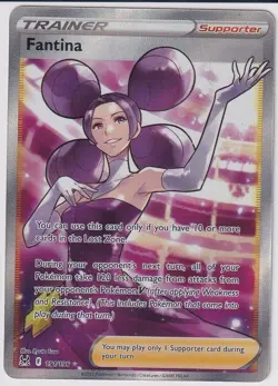 Fantina (Full Art) 191/196 Swsh11: Lost Origin Holo POKEMON NM - Image 2