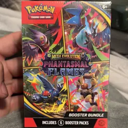 Pokemon TCG Mega Evolution Phantasmal Flames Booster Bundle Box 2025 - Image 1