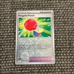 Pokemon TCG Vengeful Punch Obsidian Flames 197/197 Reverse Holo Card - Image 1