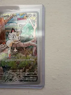 Pokemon Meowth 106/094 Me02: Phantasmal Flames Illustration Rare Basic 70 HP Ho… - Image 3