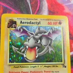 Pokemon TCG Aerodactyl Fossil Holo Rare 1/62 1999 60HP Wizards Unlimited - Image 4