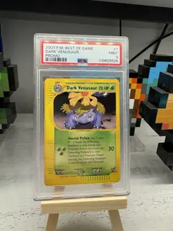 2003 POKEMON BEST OF GAME PROMO #7 DARK VENUSAUR PSA 9 - Image 1