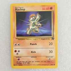 Pokemon Machop Team Rocket 59/82 Common 50 HP Regular English Card - Image 1