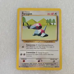 Pokemon Porygon Base Set 39/102 Uncommon 30 HP Regular English Card - Image 1
