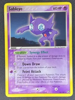 Pokemon Sableye 22/108 EX Power Keepers LP/NM - Image 1