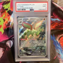 PSA MINT 9 - 2025 POKEMON PFL EN-PHANTASMAL FLAMES ILLUSTRATION RARE 101 FLYGON - Image 2