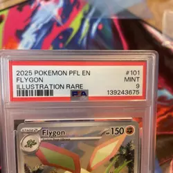 PSA MINT 9 - 2025 POKEMON PFL EN-PHANTASMAL FLAMES ILLUSTRATION RARE 101 FLYGON - Image 5