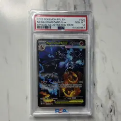 Mega Charizard X ex 125/094 Me02 Phantasmal Flames EN SIR Holo PSA 10 - Image 1