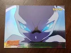 MP! HOLO Foil Pokemon Topps Leaving the Nest #4 Mewtwo Strikes Back 1st Movie - Image 1