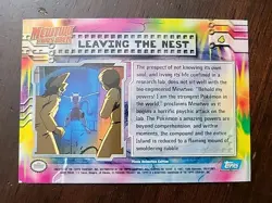 MP! HOLO Foil Pokemon Topps Leaving the Nest #4 Mewtwo Strikes Back 1st Movie - Image 2